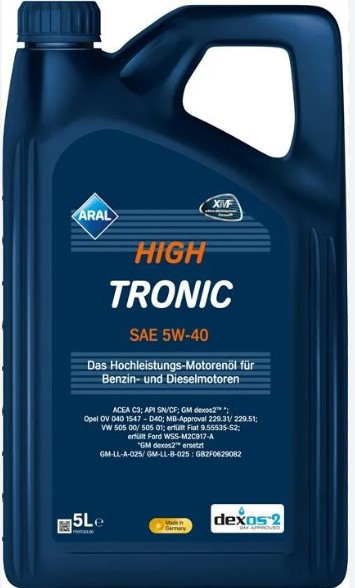 Олива Aral HighTronic 5W-40, 5л.