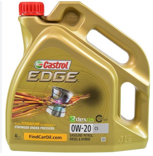 Олива моторна Castrol EDGE 0W-20 C5 (Каністра 4л)