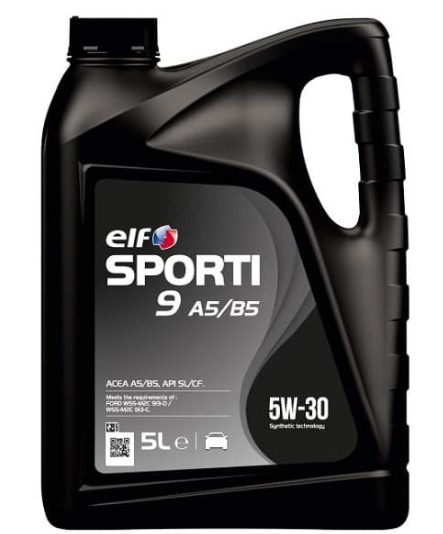 Олива моторна ELF SPORTI 9 A5/B5 5W-30 (Каністра 5л)