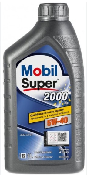 Олива моторна MOBIL SUPER 2000 X3 5W-40 (Каністра 1л)