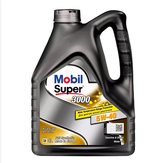 Олива моторна MOBIL Super 3000 X1 5W-40 (Каністра 4л)