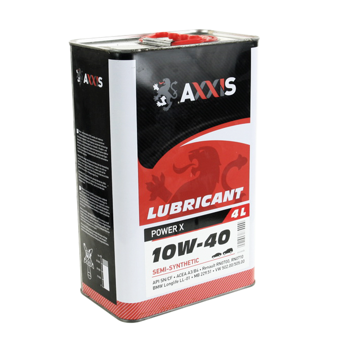Олива моторн. AXXIS 10W-40 Power Х (Каністра 4л)
