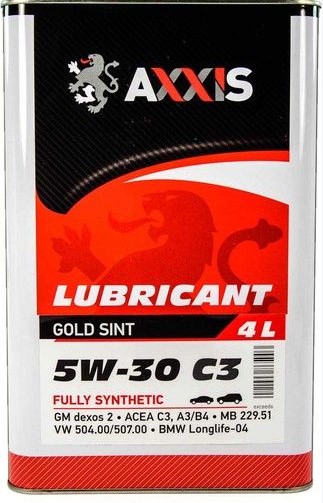 Олива моторн. AXXIS 5W-30 C3 504/507 (Каністра 4л)
