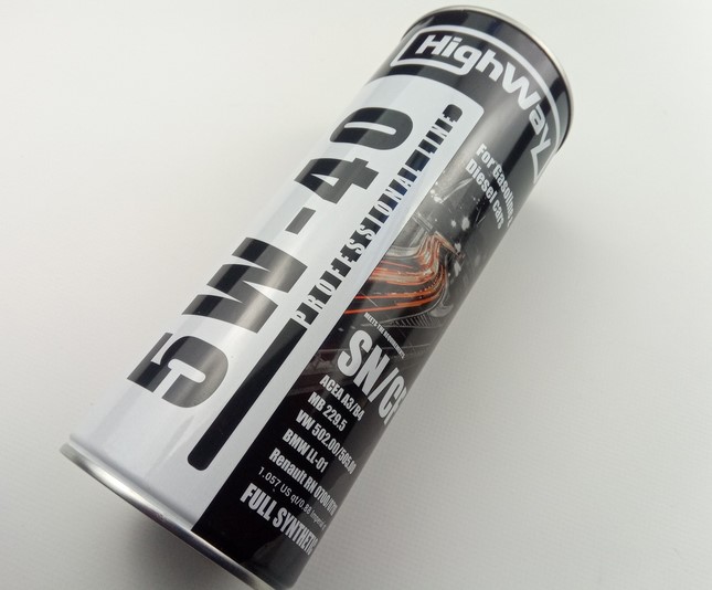 Олива моторна HighWay 5W-40 SN/CF (Каністра 1л)