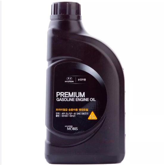 Олива моторна Hyundai/Kia Premium Gasoline 5W-20 API SL, ILSAC GF-3, 05100-00121 (Каністра 1л)