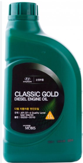 Олива моторна Hyundai/Kia Classic Gold Diesel 10W-30 05200-00110 (Каністра 1л)