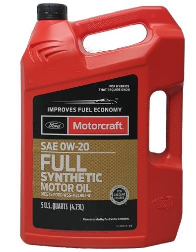Олива MOTORCRAFT 0W-20 FULL SYNTHETIC, SP/GF-6, 5qt.